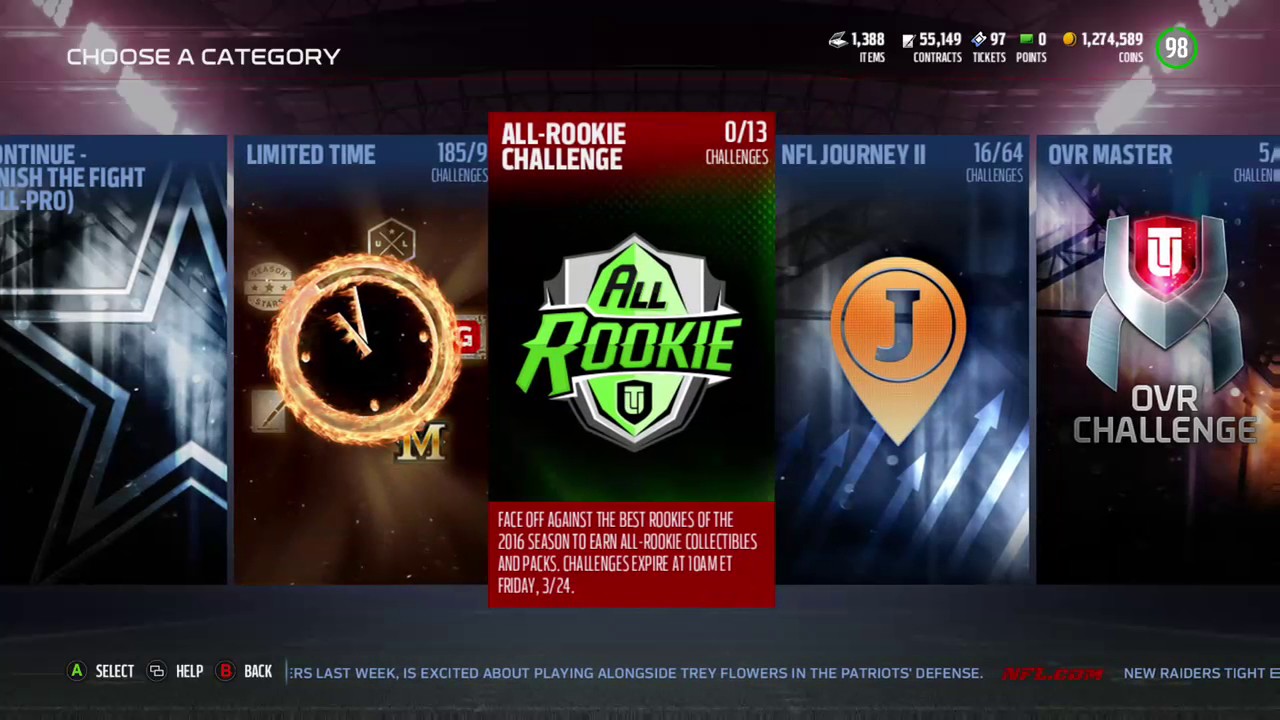 Madden 17 Ultimate Team - Offensive ALL- Rookie Content Update