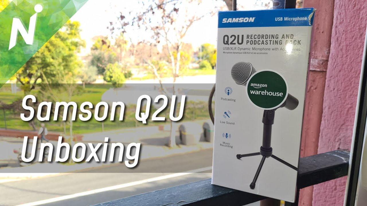 Samson Q2U microphone unboxing