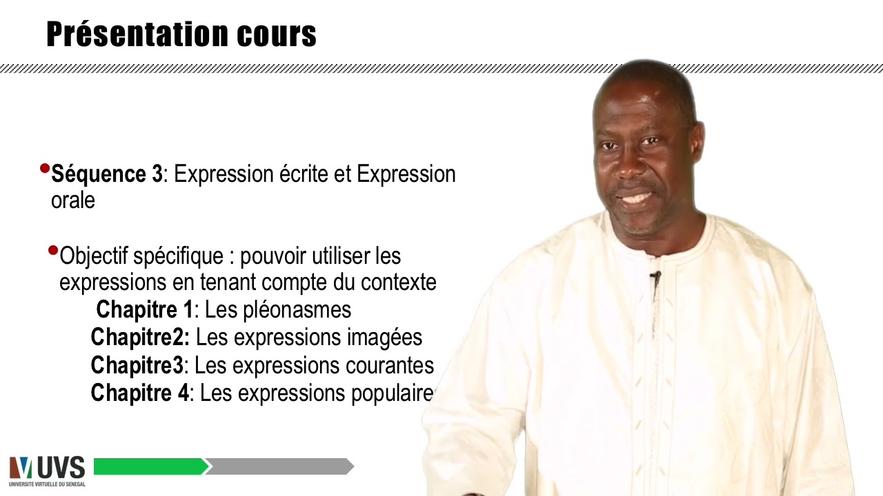 Mouhamadou lamine Biaye  Techniques d'expression Partie Présentation