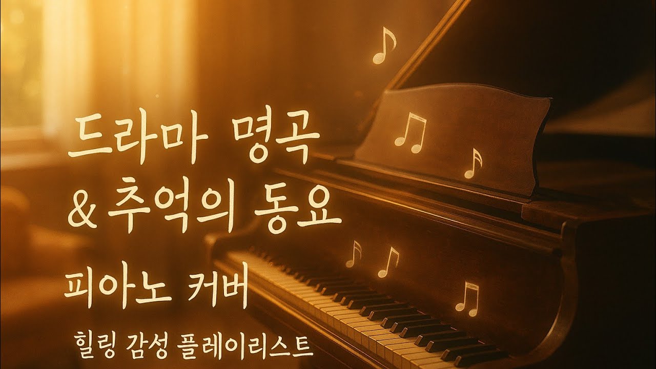 ​🎧 드라마 명곡 & 추억의 동요 피아노 커버 | 힐링 감성 플레이리스트