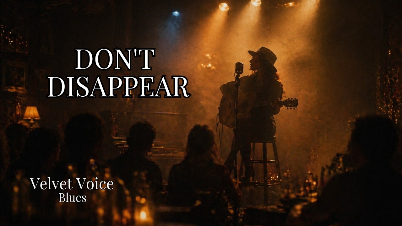 Velvet Voice Blues &ndash; Don&rsquo;t Disappear | Female Blues Vocal | Smoky Late Night Blues
