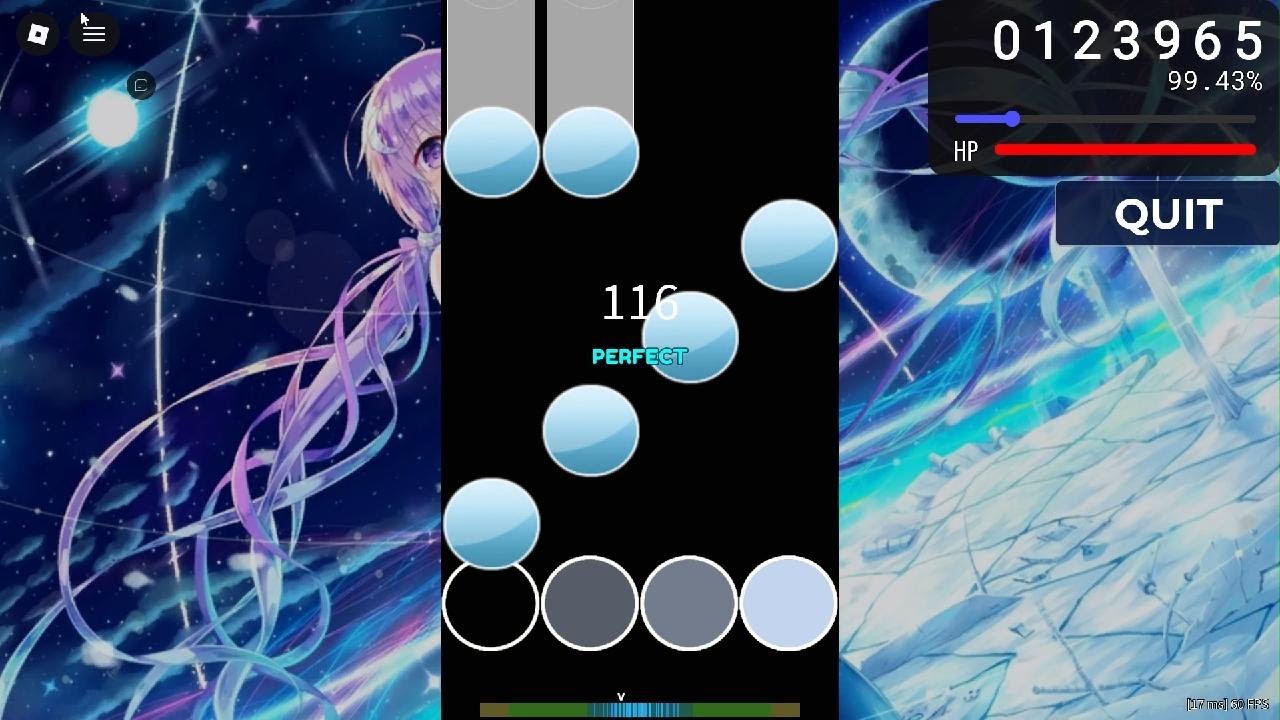 Osu Mania 99% song gameplay