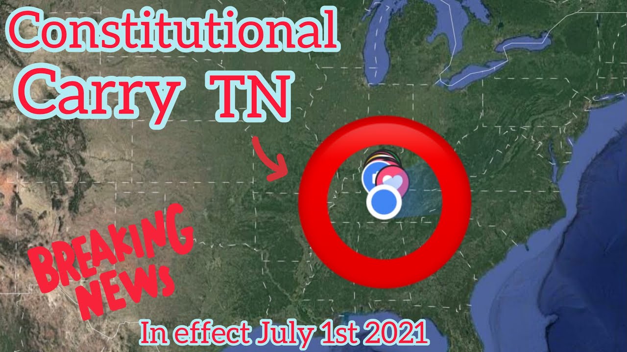 Constitutional Carry/Permitless Carry Tennessee - Open & Concealed Carry