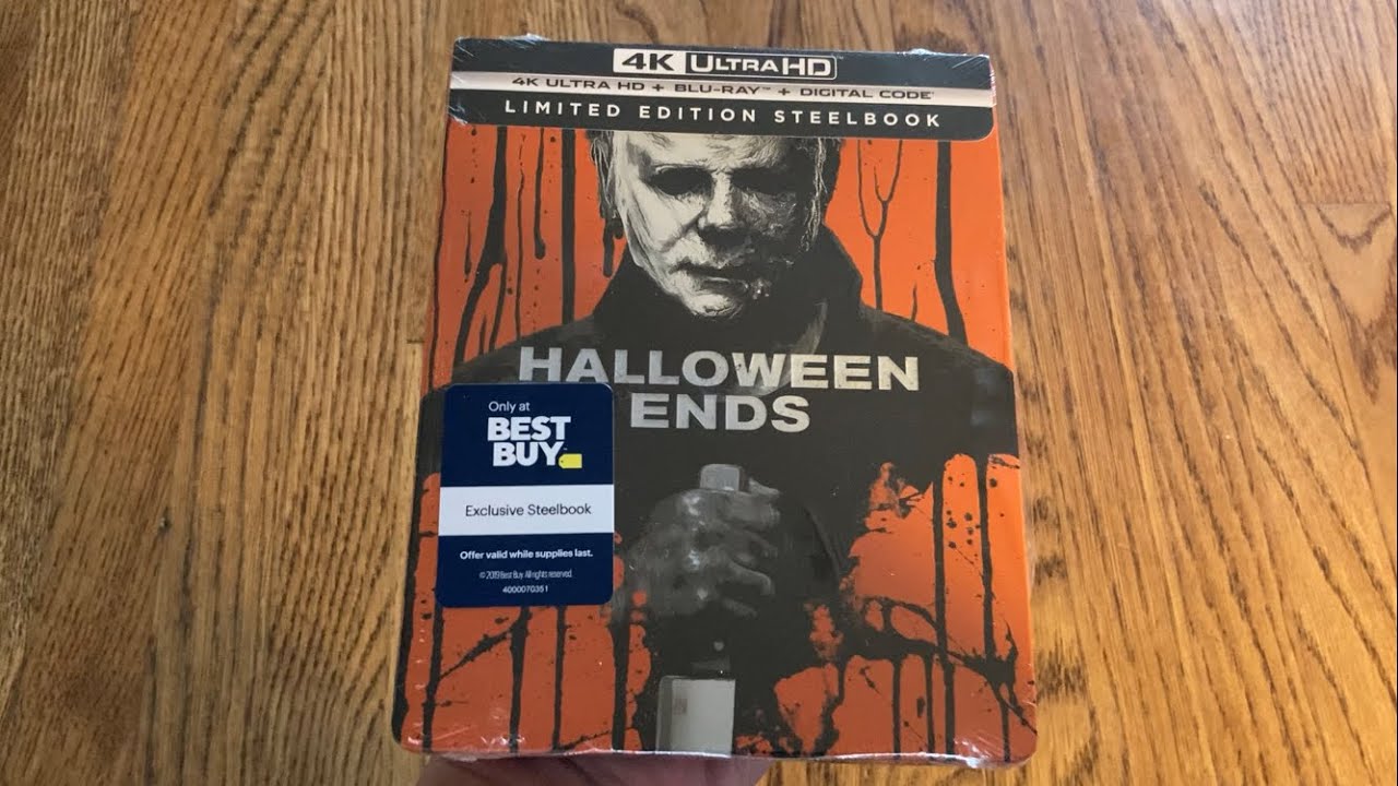 Halloween Ends 4K UHD Blu-ray Steelbook Unboxing [Best Buy Exclusive]