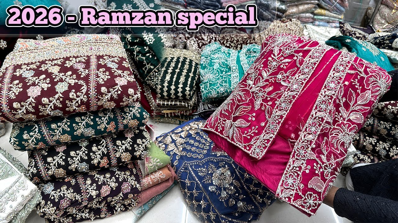 2026 New Ramzan Ladies | New Collection 2026 | party wear Suit Wholesale Market #EidCollection
