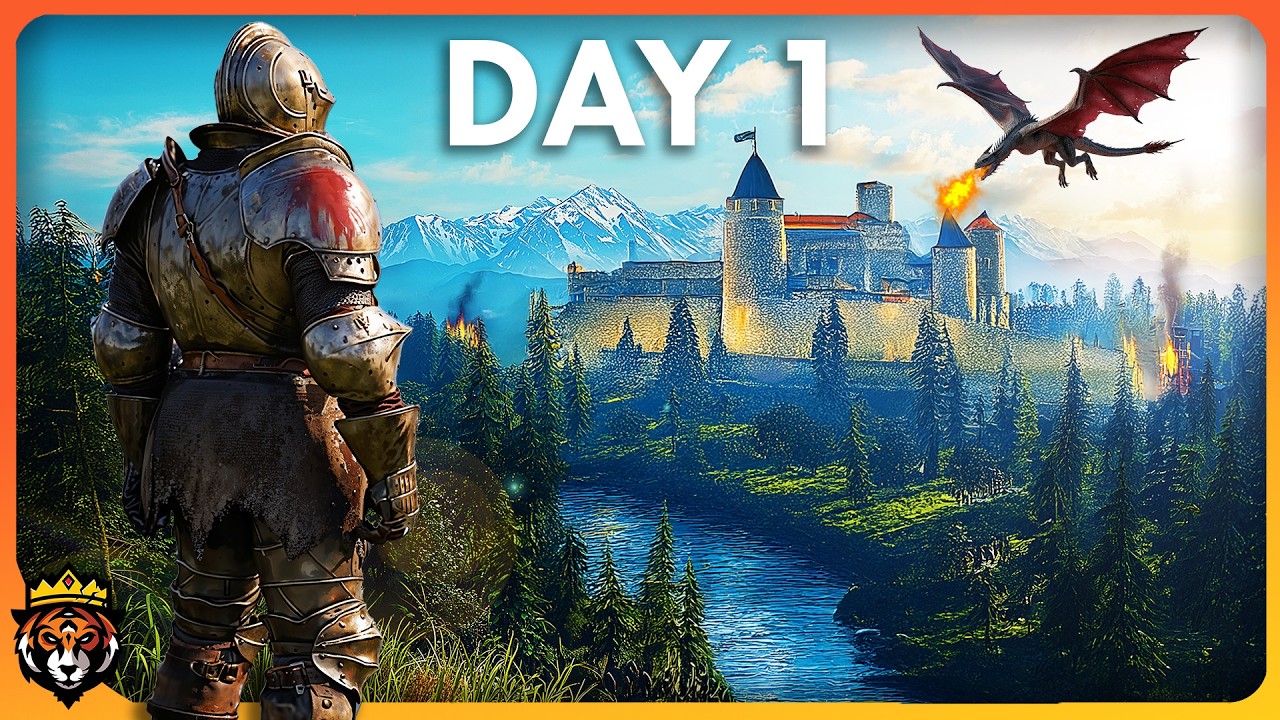 DAY 1 in a Wonderful NEW Medieval Survival Game made by 2 People...