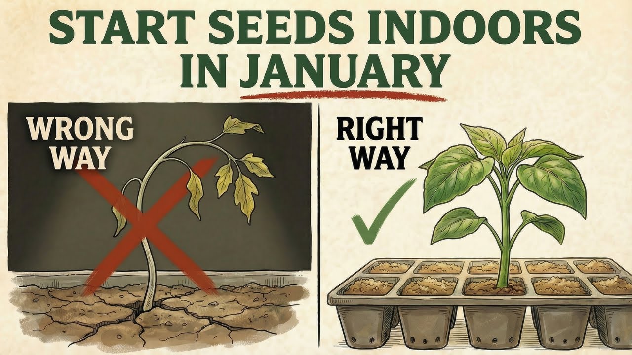 How to Start January Seeds Indoors (Exact Setup That Actually Works)
