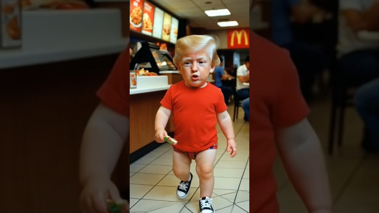 The Baby Trump & Maduro McDonald's Dance That Had Putin & Macron Crying Laughing 🤣 #shorts #funny