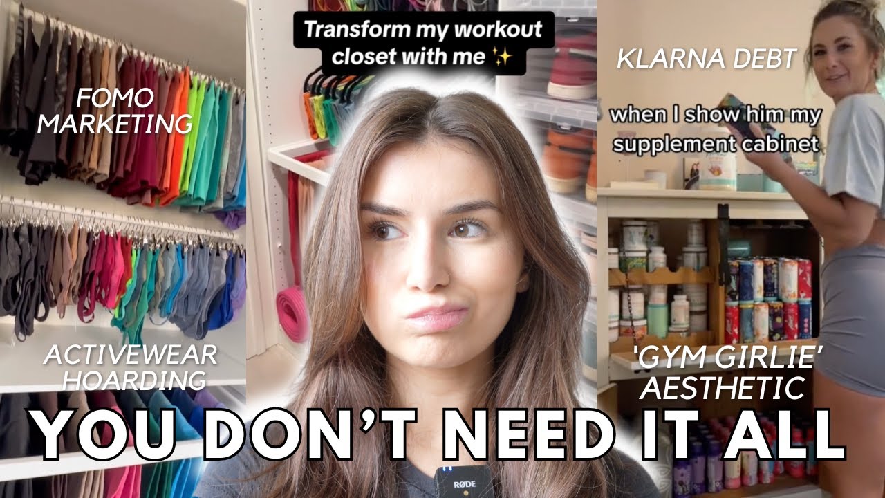 IT'S A PROBLEM | activewear, overconsumption, fitness influencers, FOMO, debt + 'gym girl aesthetic'