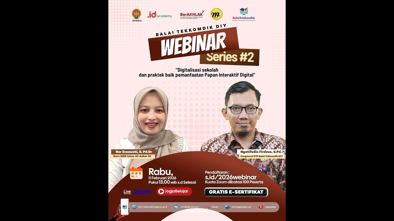 Webinar Series #2 2026 | Digitalisasi Sekolah dan Praktik Baik Pemanfaatan Papan Interaktif Digital