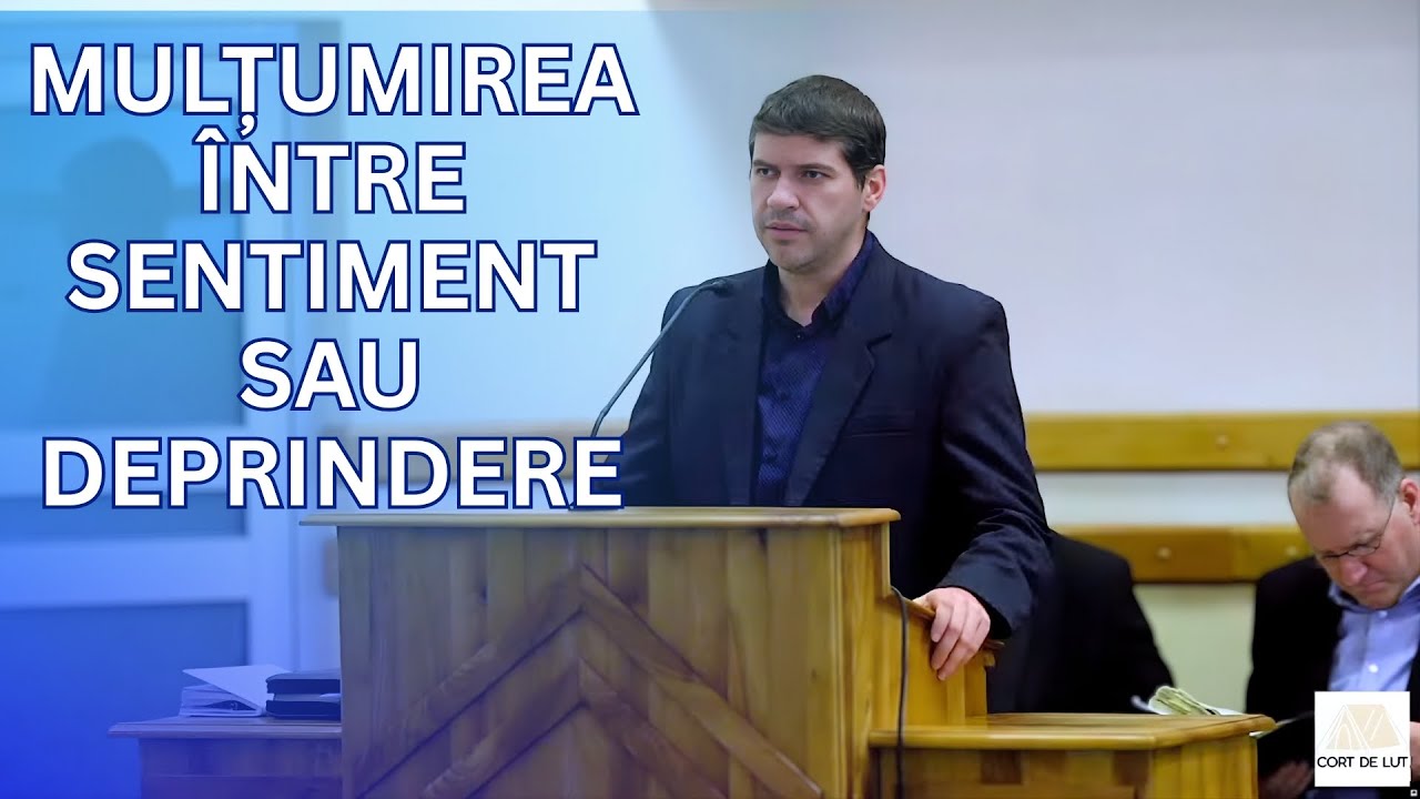 MULȚUMIREA ÎNTRE SENTIMENT SAU DEPRINDERE - BENI BOARIU