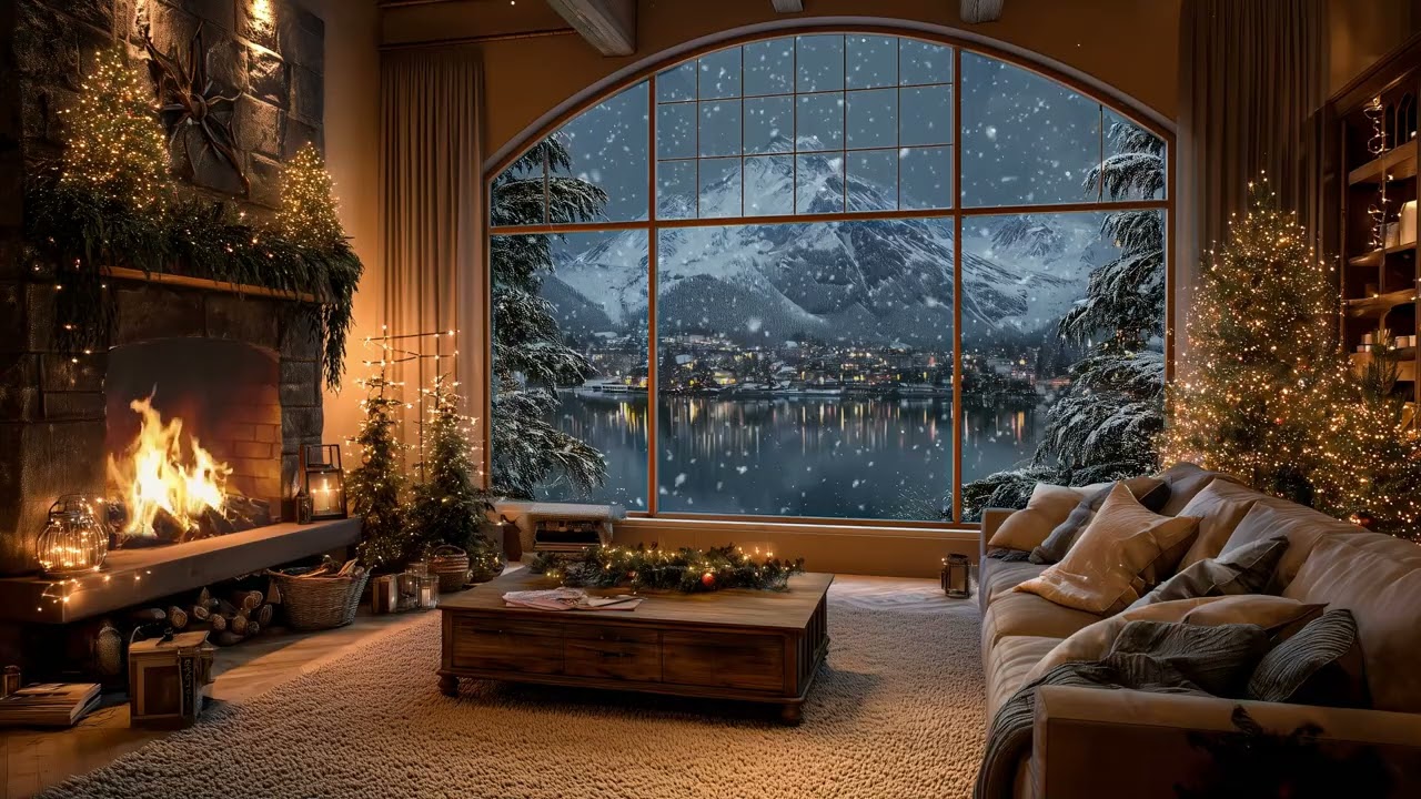 Ambience Piano Fireplace With Cozy Crackling Fire Sleep Instantly Tonight