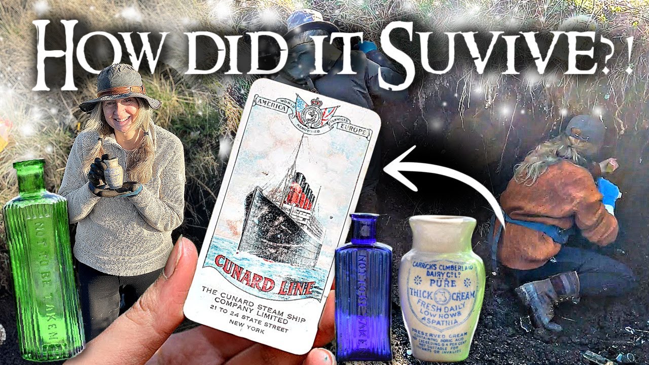 Rare TITANIC era Find - Bottle Digging Treasure! + Making a Replica of a Find! (Bottle Digging)