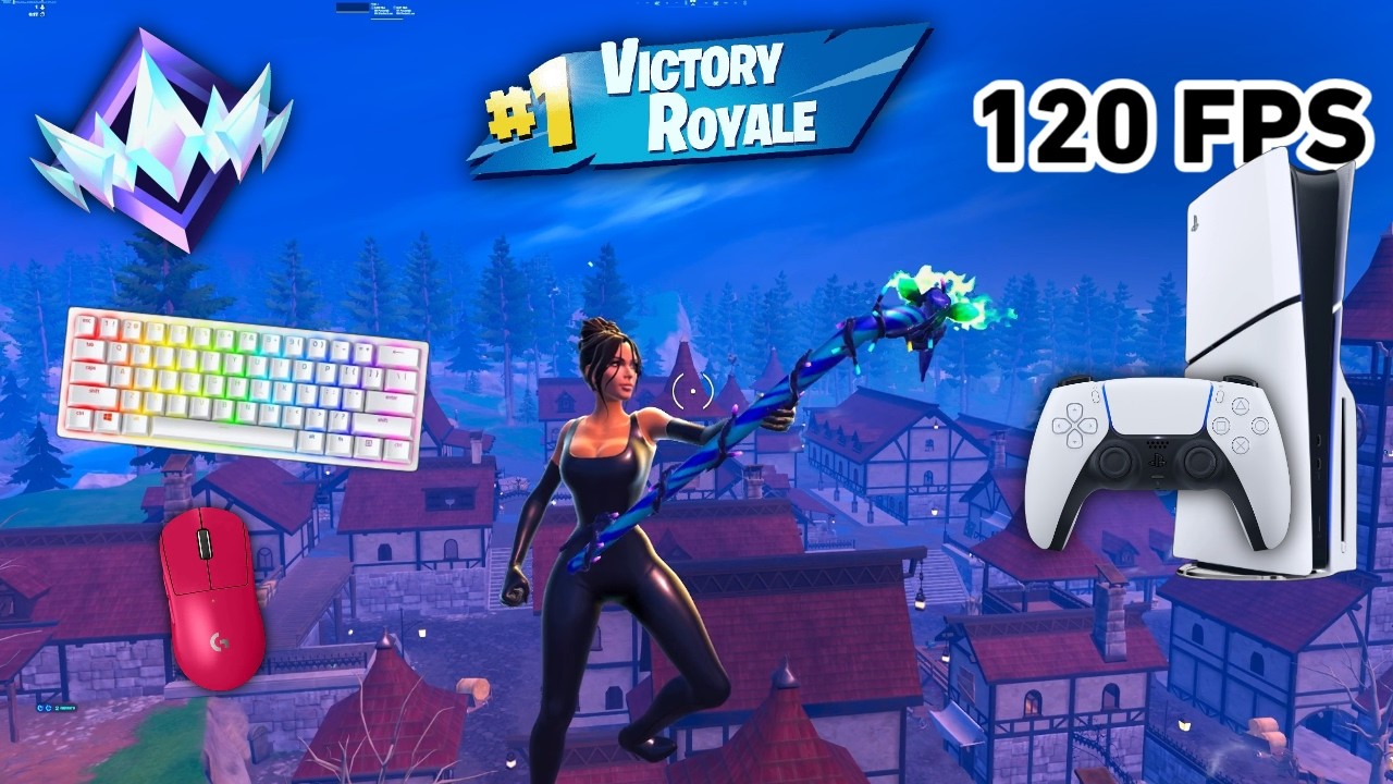 Fortnite Unreal Ranked Reload On PS5 Slim | Keyboard & Mouse Gameplay | 120 FPS | 4K
