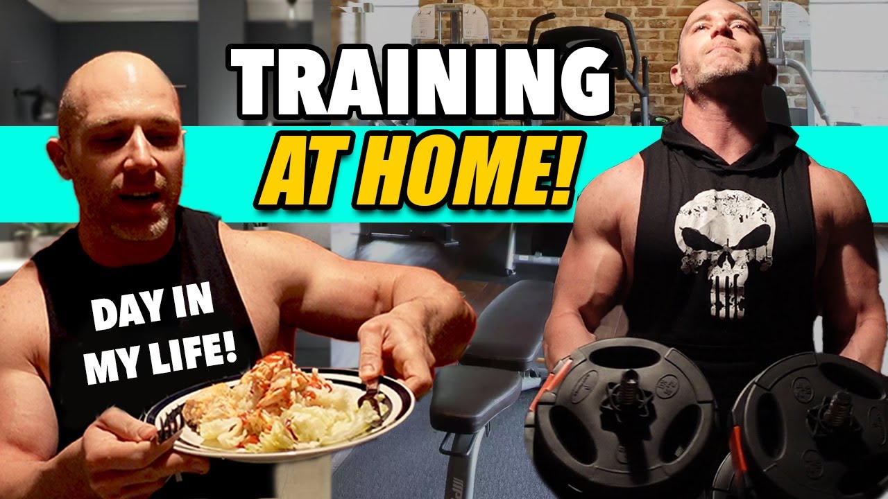 A DAY IN MY LIFE VLOG! How I Train At Home + Full Day Of Eating | Video Behind The Scenes!