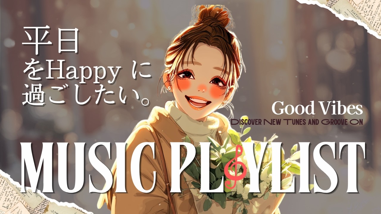 【洋楽BGM 】🎧平日を同じ気分で過ごすためのやさしいポップBGM🌈 Morning/Music/Study/Work/Cafe