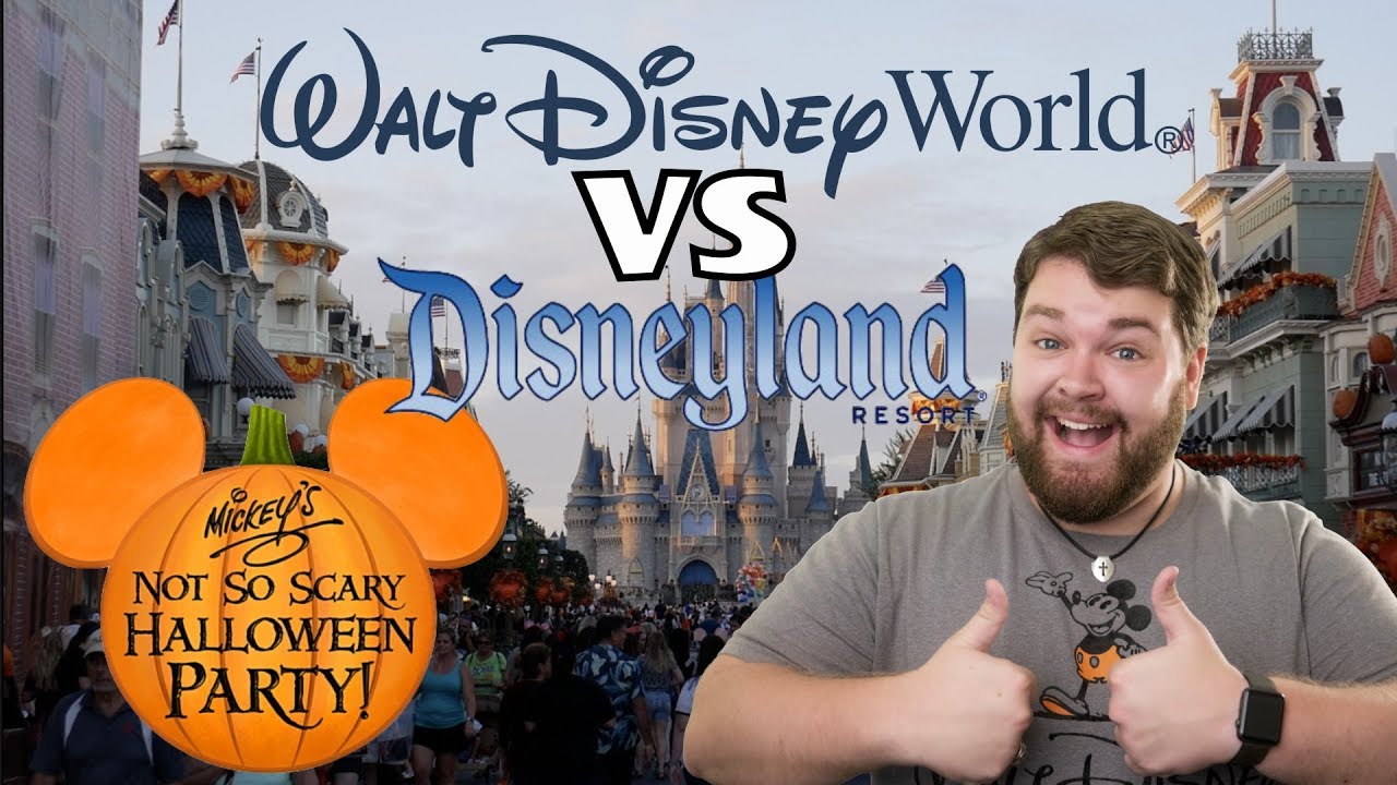 Prt. 2 Disneyland Vs. Disney World's Halloween Party!