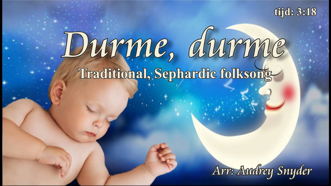 Durme, durme, sephardic folksong, Audrey Snyder oefenvideo Liedertafel Echo der Duinen Loon op Zand