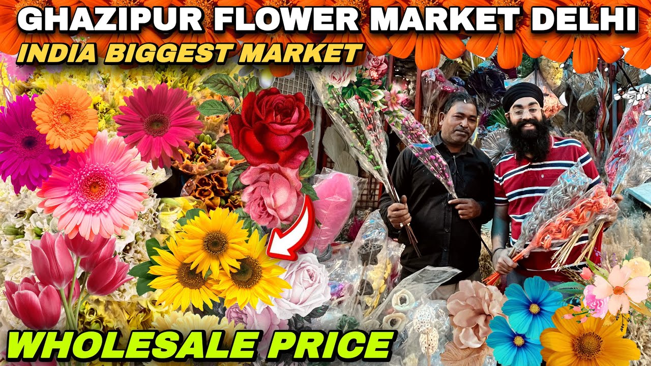 Flower Market Delhi flower market 100+gazipur flower ghazipur mandi  #flowermarket #delhi #ghazipur 