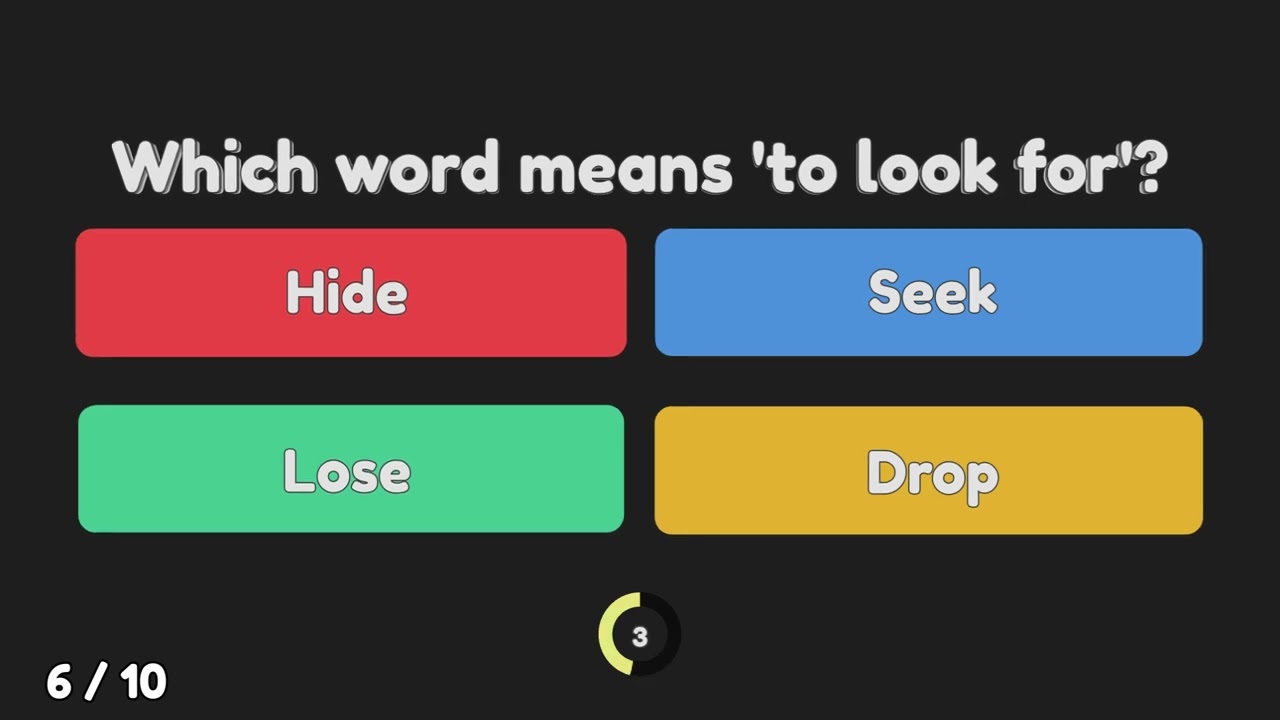 Are You Smarter Than a 5th Grader? 🤓 Vocabulary Test! - Test #3