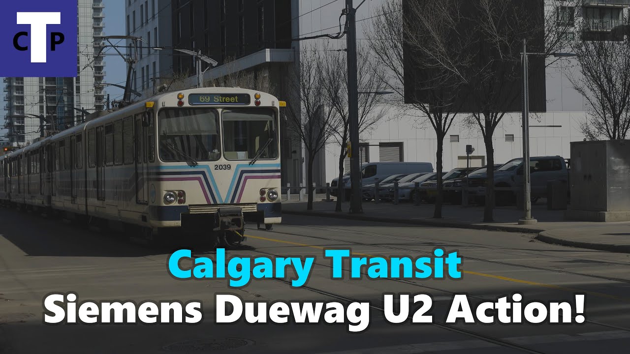 Calgary's Siemens Duewag U2s in Action! (4K)