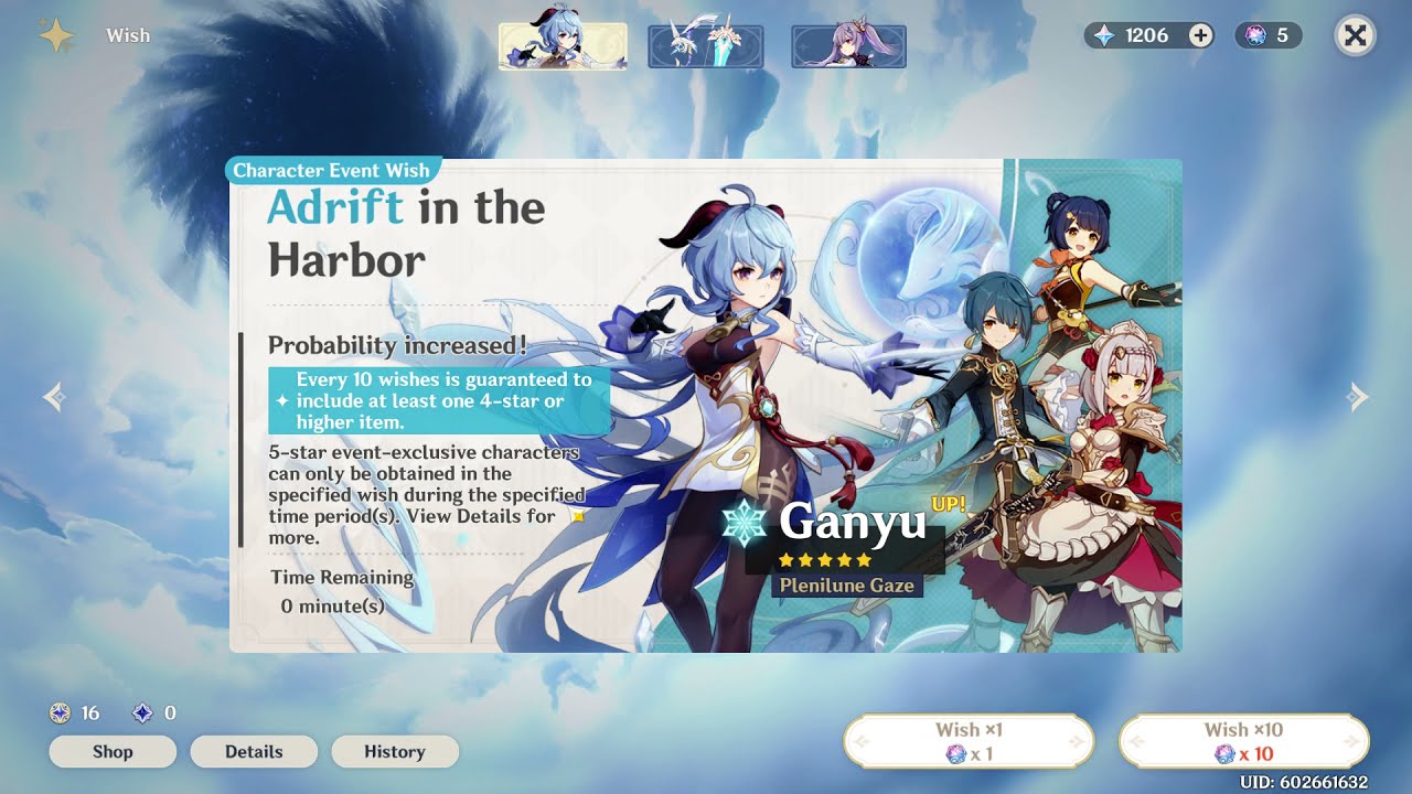 Last 3 Minutes of the Ganyu Banner