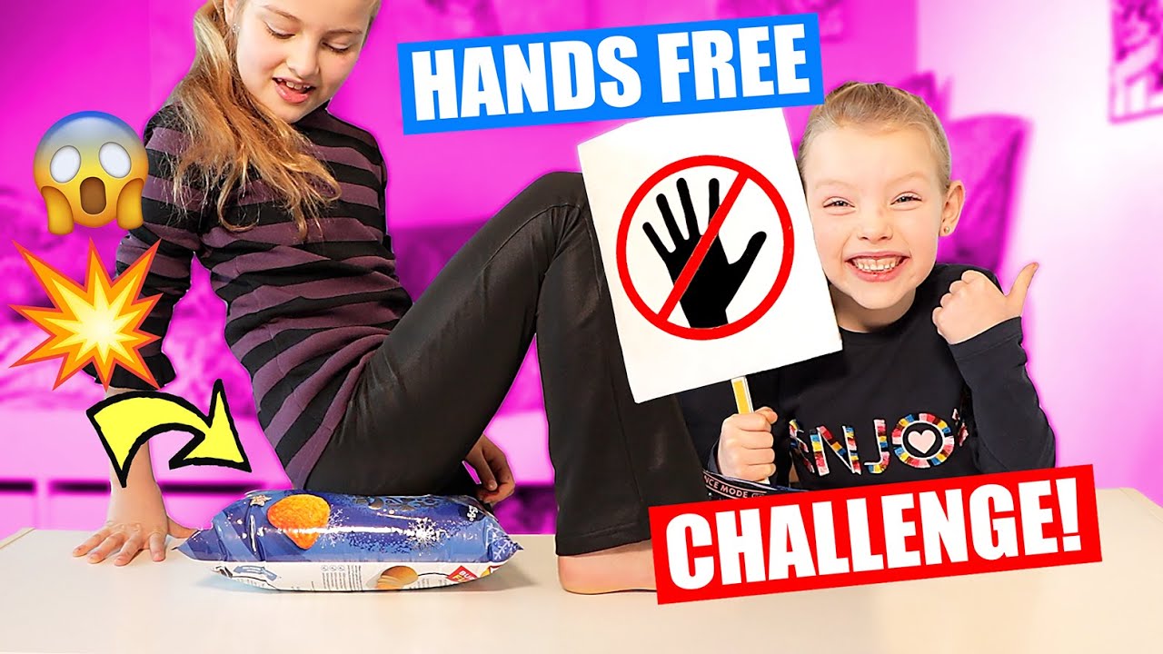 EXTREME HANDS FREE CHALLENGE!! [Alles Zonder Handen Doen] ♥DeZoeteZusjes♥