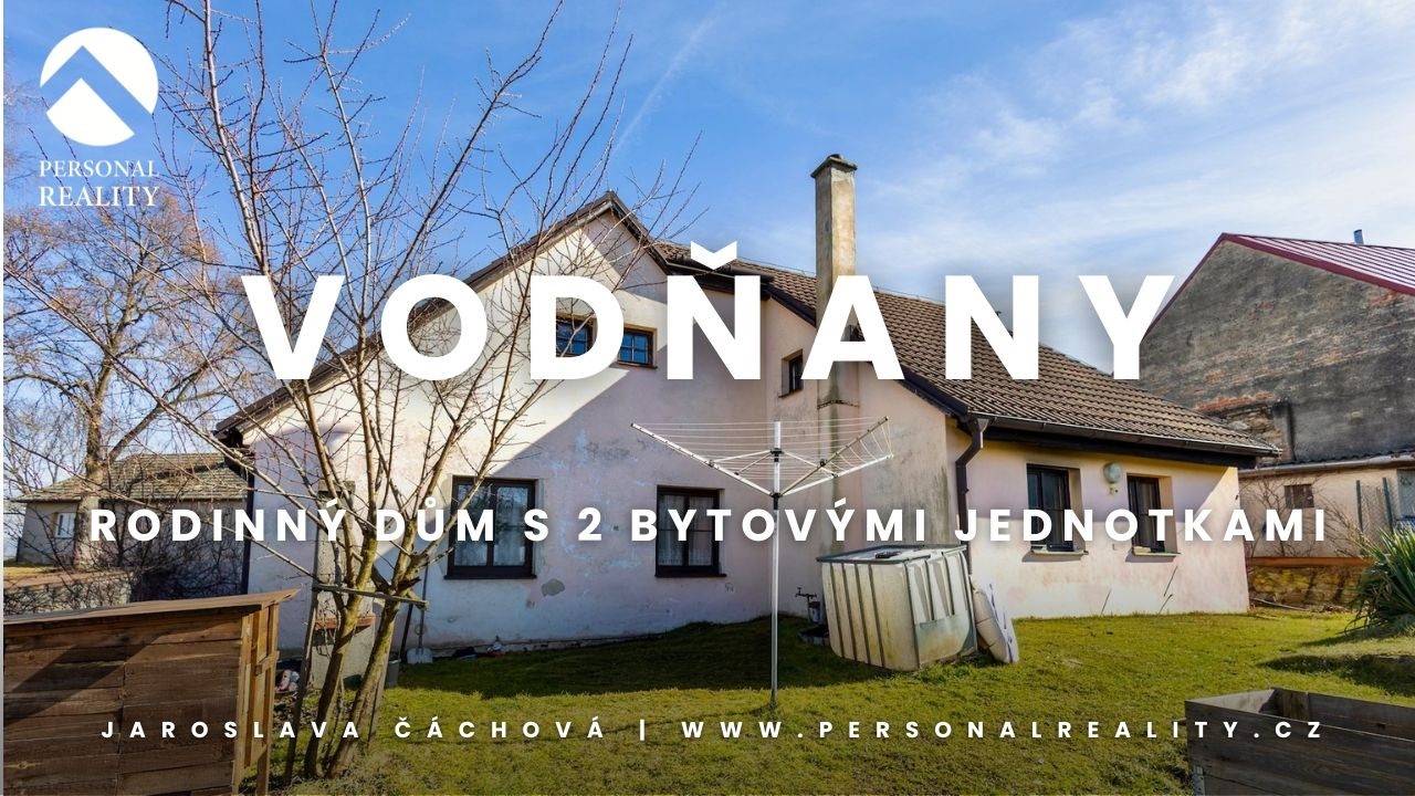 ⭐️ Prodej, rodinný dům 2x 3+1 se zahradou 554m2, Vodňany - Pražák