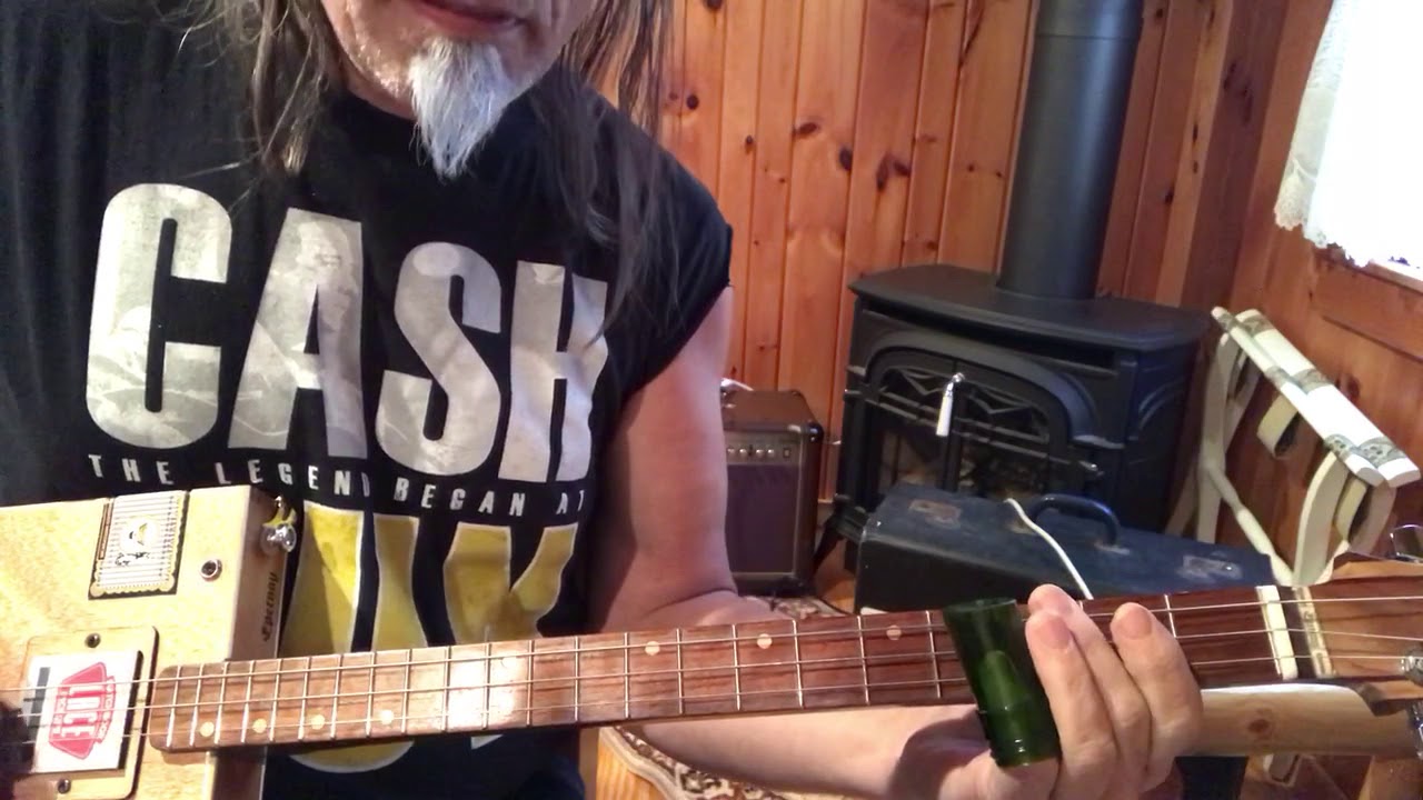 The Pusher Steppenwolf John Kay lesson on your 3 string Cigar Box Guitar