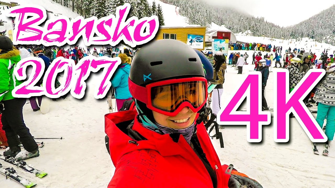 Bansko  Bulgaria ski 2017 slope #10 - 4K 🎿🎿🎿