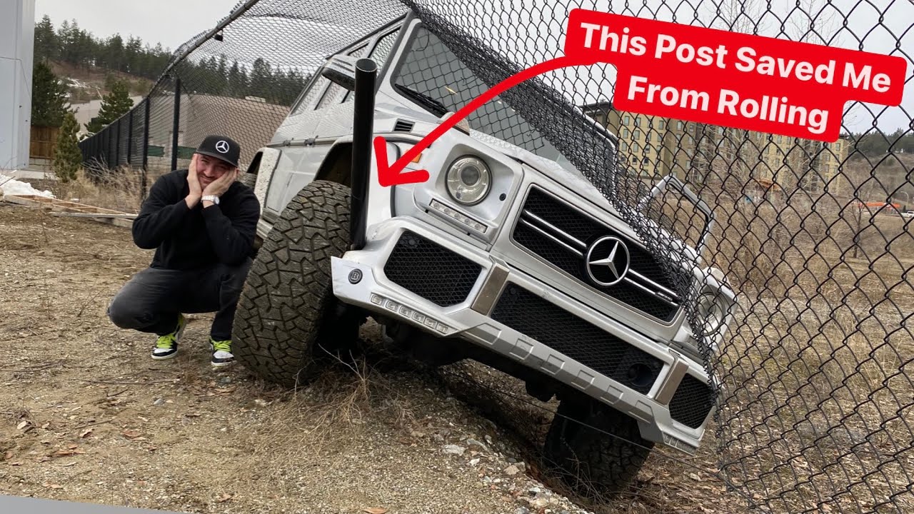 I CRASH My Mercedes G63 AMG THROUGH A METAL FENCE! Drift Goes Wrong...