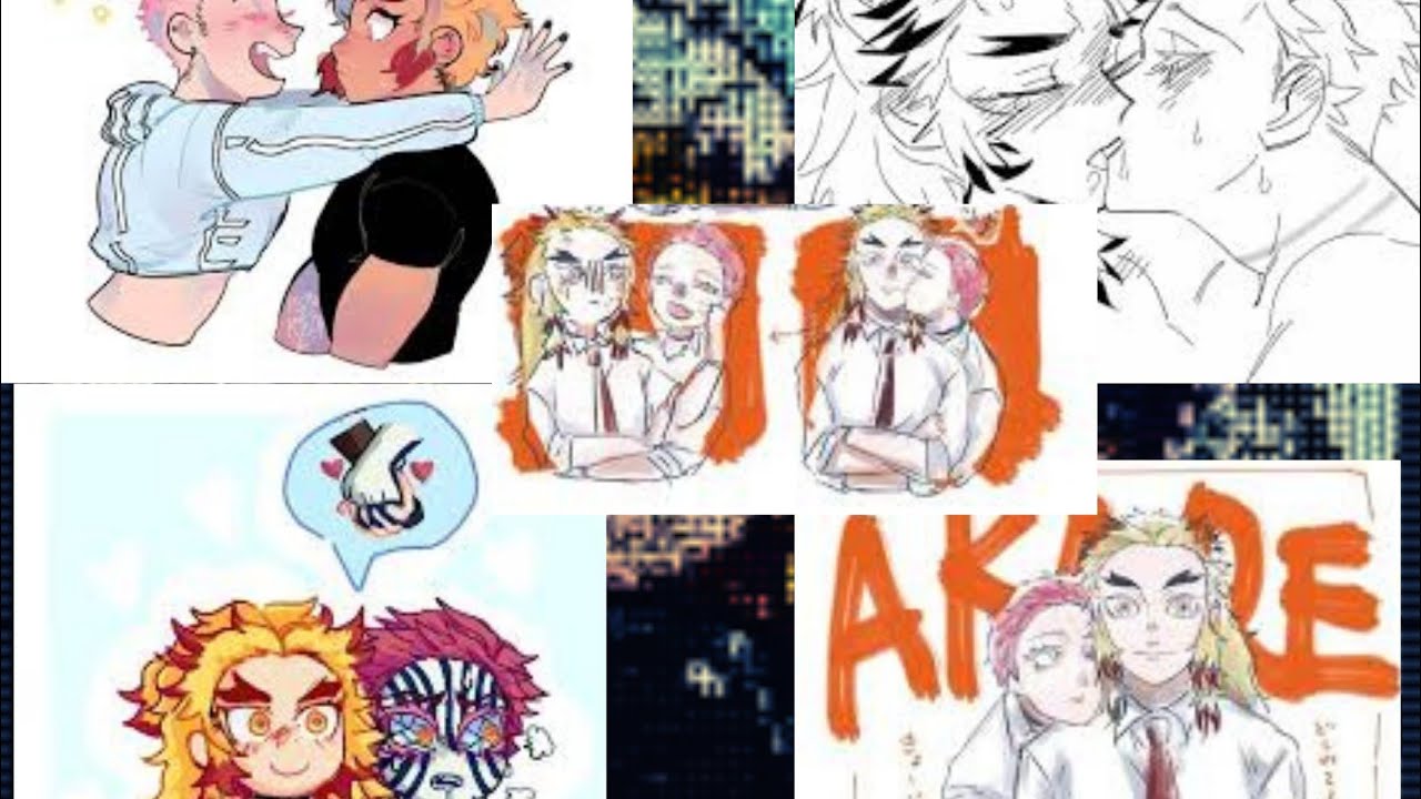 Akaza x Rengoku Ended Up Living Together part 1(Doujinshi)