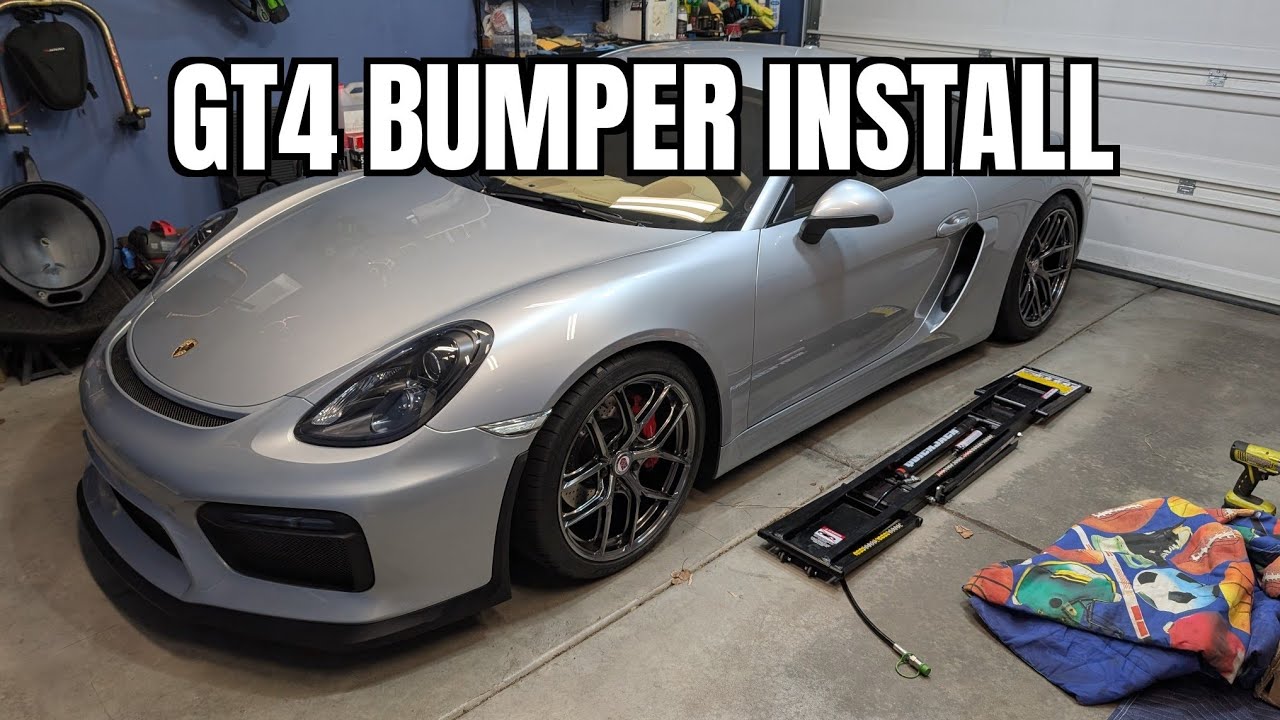Bayson R GT4 Bumper Install for 981 Porsche Cayman / Boxster