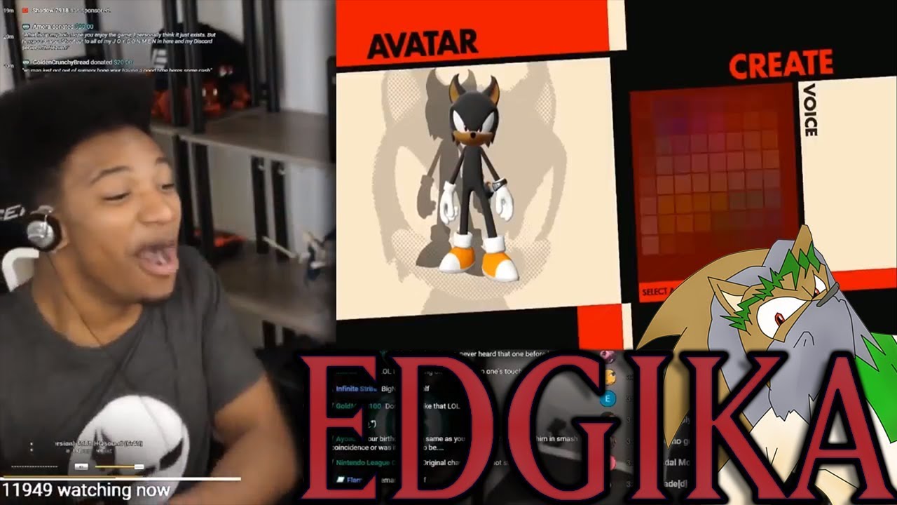 Etika Makes His Own Sonic OC - Etika Plays Sonic Forces