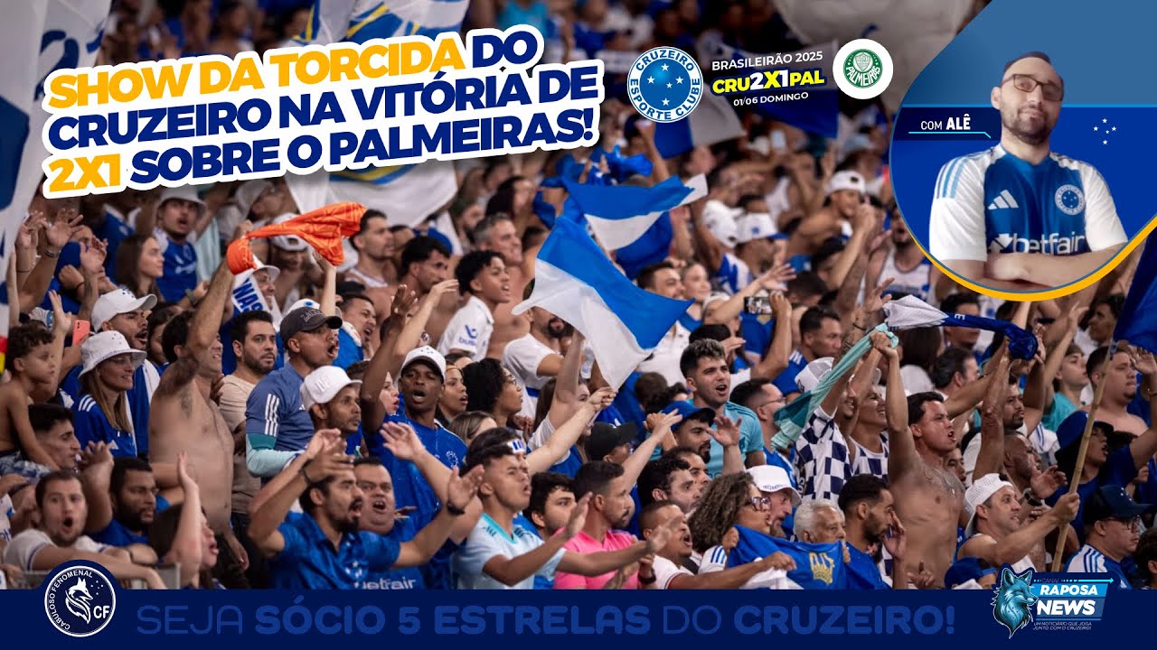 SHOW DA TORCIDA DO CRUZEIRO NA VITÓRIA DE 2X1 SOBRE O PALMEIRAS / MINEIRÃO / CABULOSOFENOMENAL