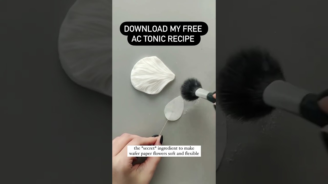 Learn how to make wafer paper flowers for modern wedding cakes at FloreaCakes.com
