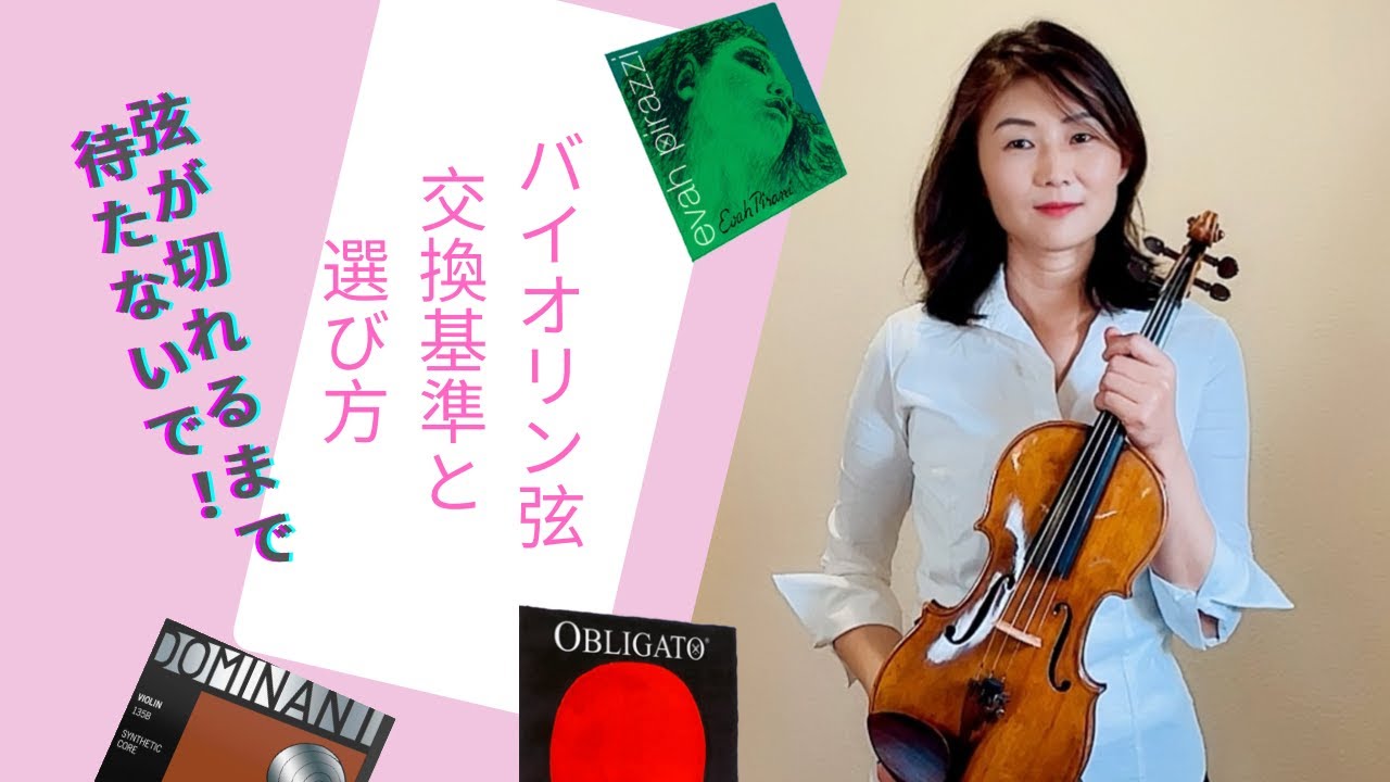 バイオリン弦　ー　交換基準と弦の選び方