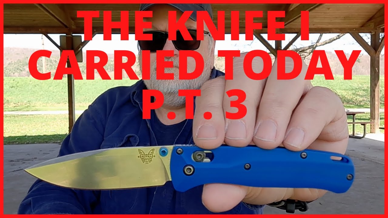 THE KNIFE I CARRIED TODAY, PT 3, BENCHMADDE BUGOUT WITH FLYTANIUM SCALES, EVERYDAY CARRY, EDC
