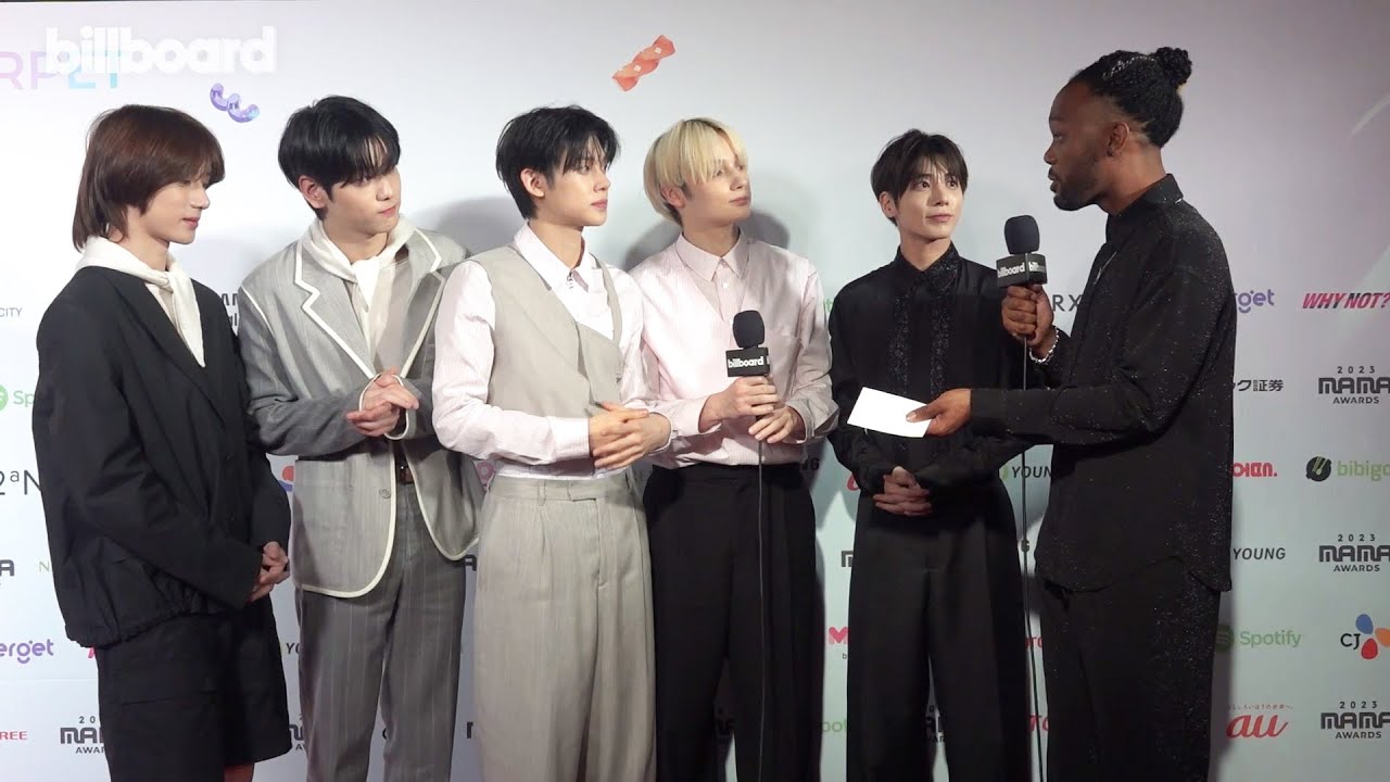 TOMORROW X TOGETHER on Their World Tour, Meeting Their MOAs, Adulting & More | 2023 MAMA Awards