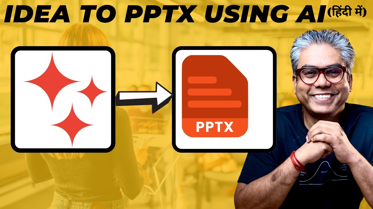 Idea To Presentation (PPTX) using AI - Method 1