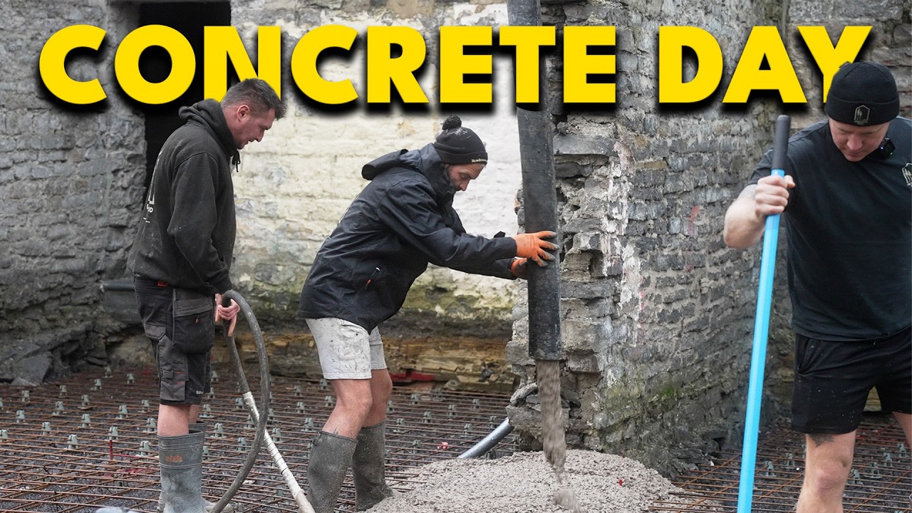Concrete Pour Day! Reinforced Concrete Raft Goes In...