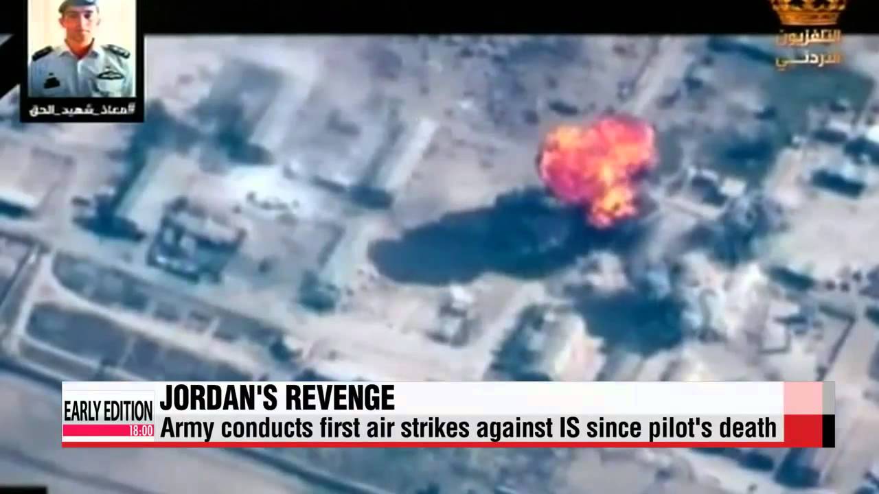 Jordan launches air strikes in revenge against Islamic State   요르단 IS에 공습 재개