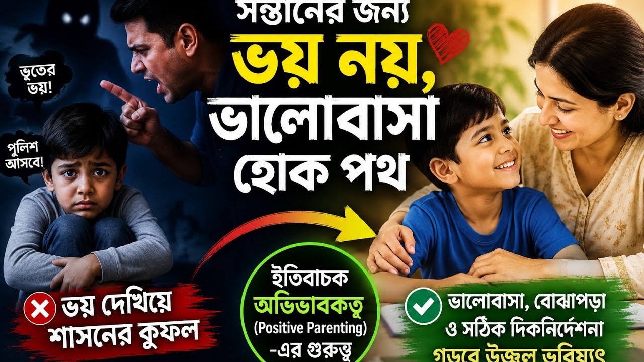 ভয় দেখিয়ে শাসন করলে সন্তানের মানসিক ক্ষতি হয়! | Positive Parenting Tips in Bangla