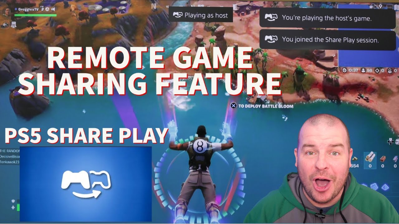 How to Share Play your Games PlayStation 5: Does it look HD? See both sides!!