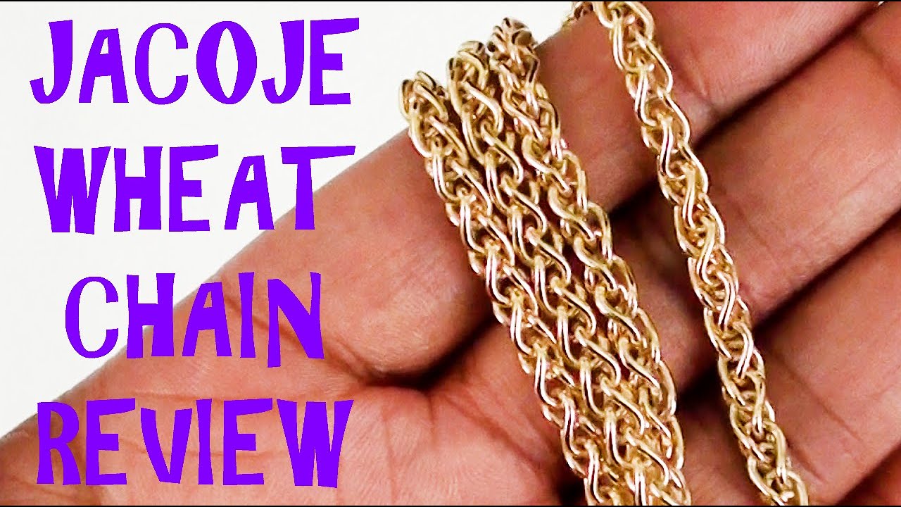 REVIEW of JACOJE Jewelry Wheat Chain 4mm 22