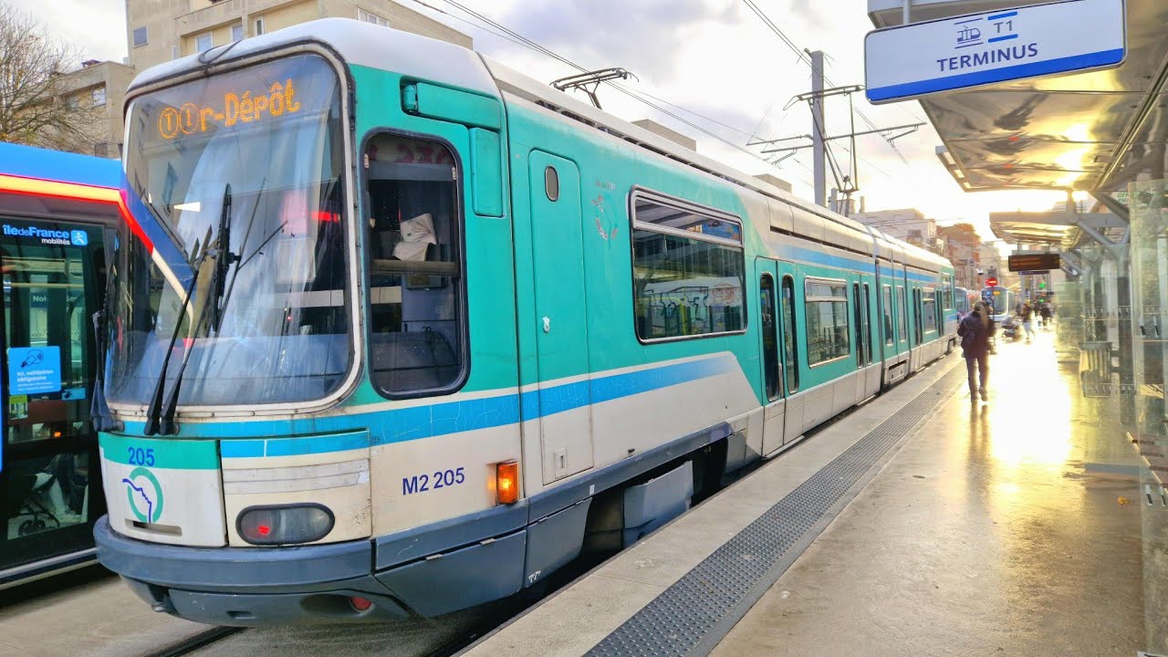 Tramway Ligne 1🚋GEC Alsthom TFS RATP : Gare de Noisy-le-Sec➡️Gare de Saint-Denis
