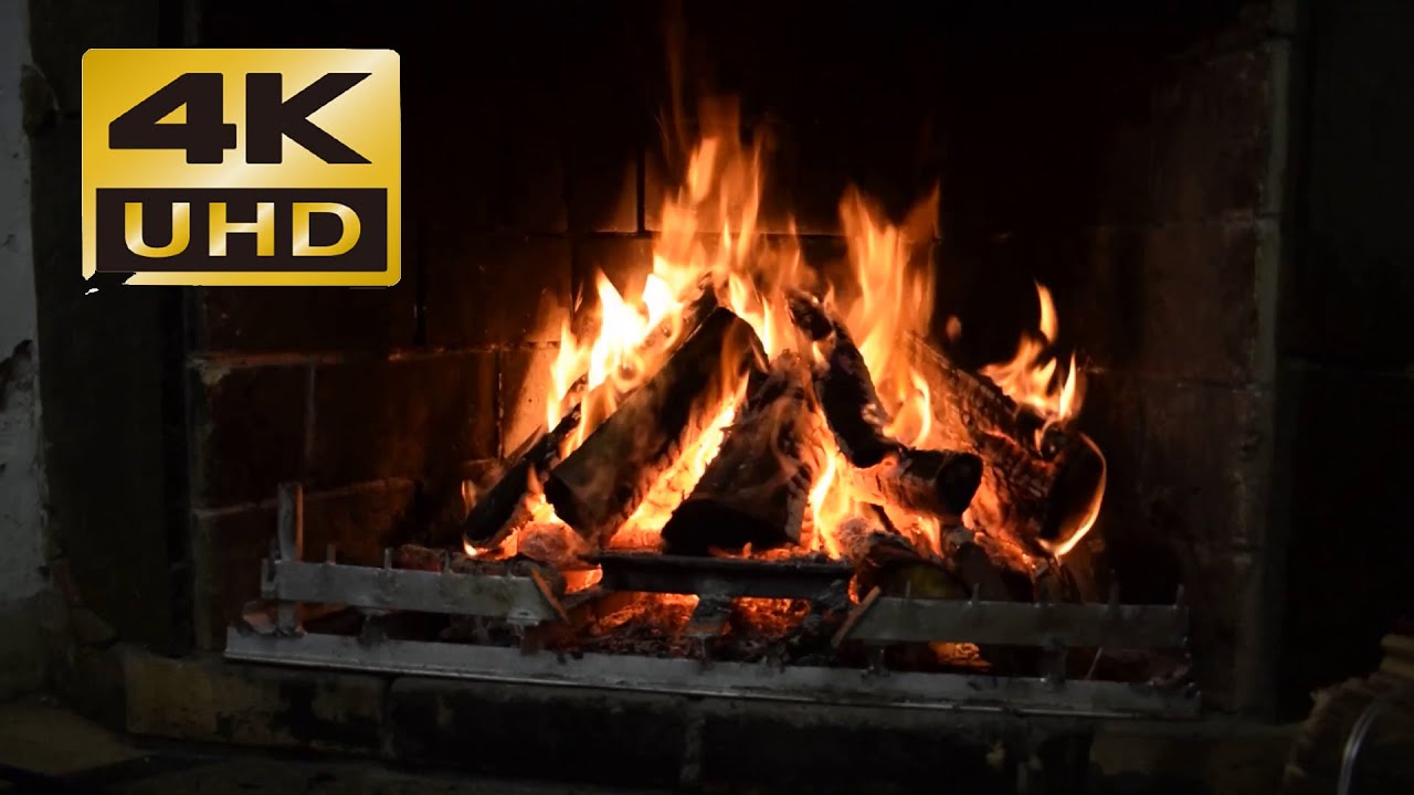 4k Kaminfeuer mit Musik &ndash; 4 Stunden Kaminfeuer mit Kaminknistern