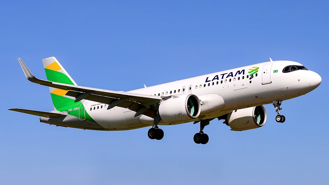 Acionamento dos motores, taxiamento e decolagem no Aeroporto de Guarulhos com o Airbus A320-271neo