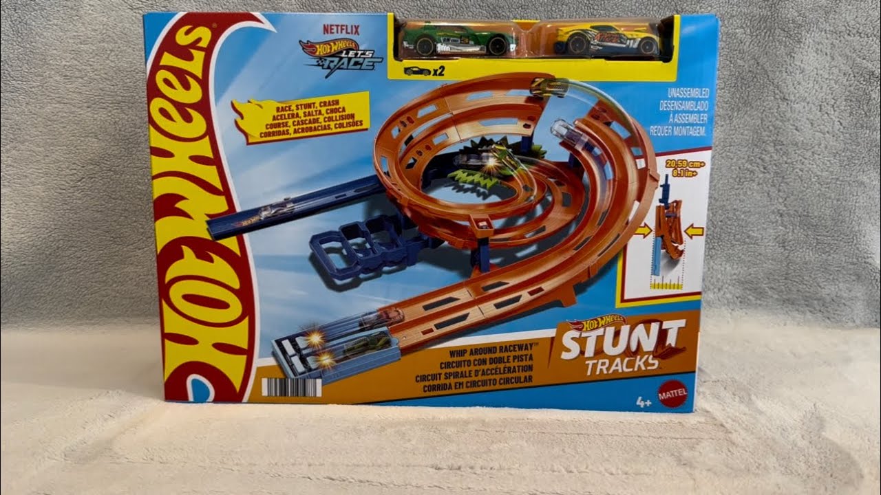 Hot Wheels Car - Stunt tracks - Whip Around Raceway ASMR #asmr #hotwheels #hotwheelslegend
