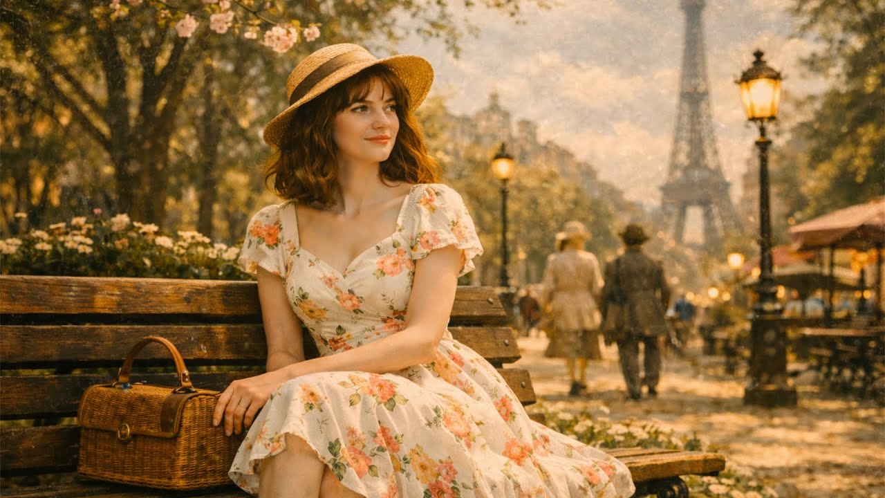 Spring in Paris | Vintage French Café Music & Romantic Accordion Waltz
